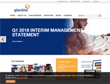 Tablet Screenshot of glanbia.com